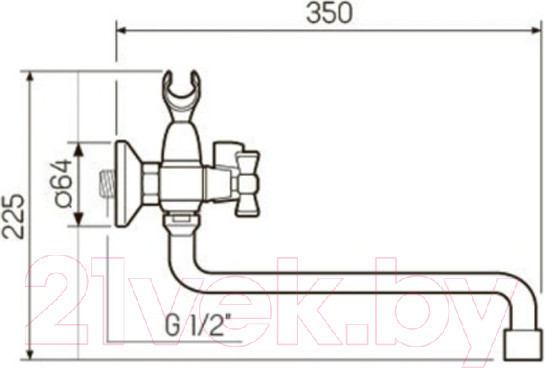 Изображение товара Смеситель РМС SL118-140P