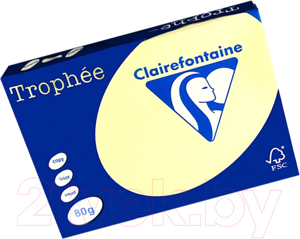Изображение товара Бумага Trophee A4 80г/м 500л / 1977C (светло-желтый)