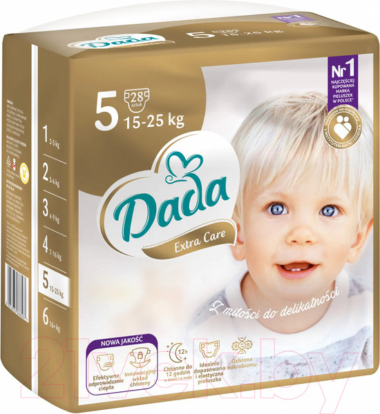 Изображение товара Подгузники детские Dada Extra Care Junior 5 (28шт)