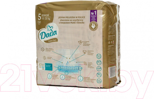 Изображение товара Подгузники детские Dada Extra Care Junior 5 (28шт)