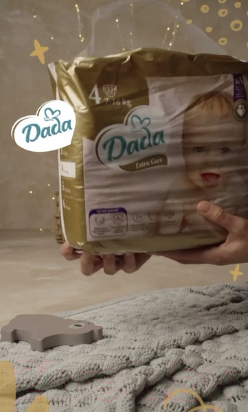 Изображение товара Подгузники детские Dada Extra Care Maxi 4 (33шт)