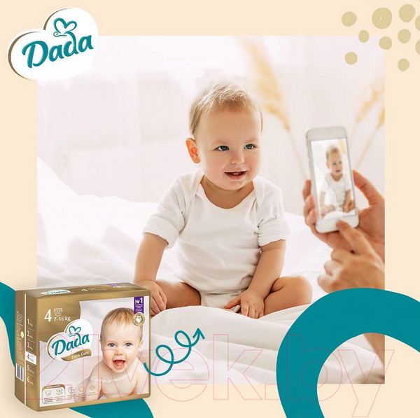 Изображение товара Подгузники детские Dada Extra Care Maxi 4 (33шт)