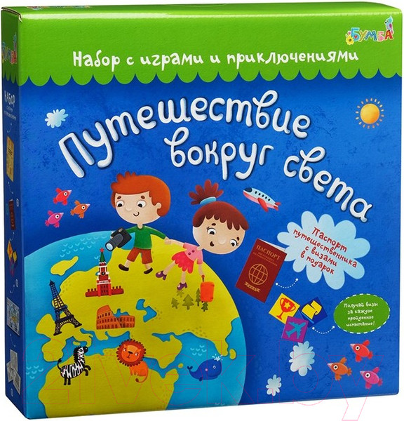 Изображение товара Настольная игра Bumbaram Путешествие вокруг света / BUM-tr-201