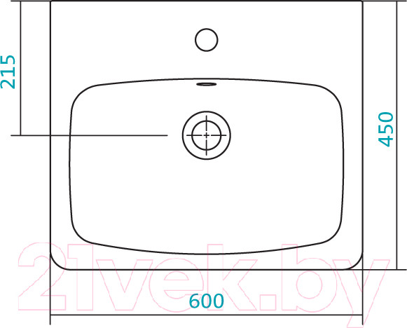 Изображение товара Умывальник Santek Нео 60 (с пьедесталом)