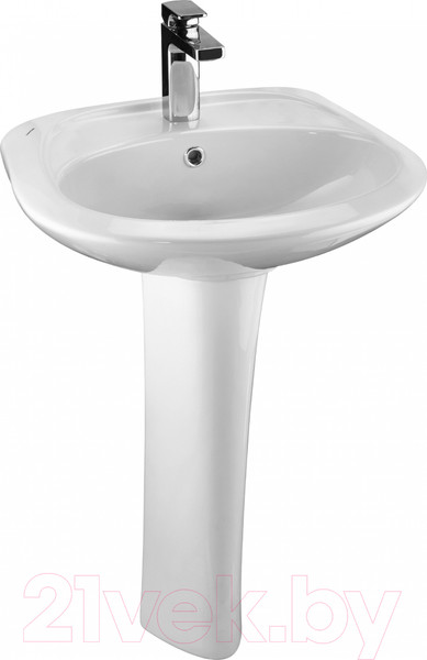 Изображение товара Умывальник Santek Бриз 50 (с отверстием и пьедесталом)