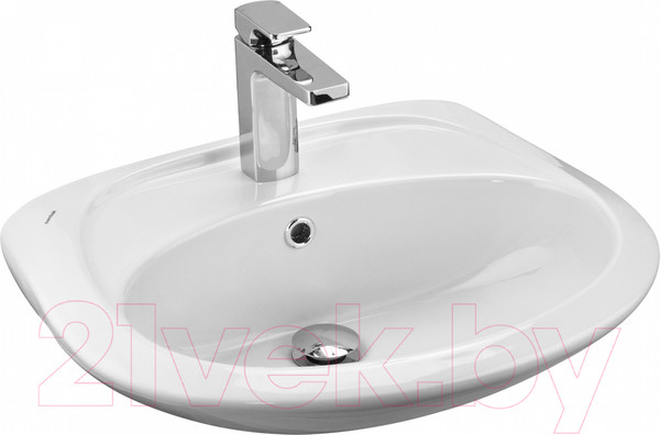 Изображение товара Умывальник Santek Бриз 55 (с отверстием и пьедесталом)