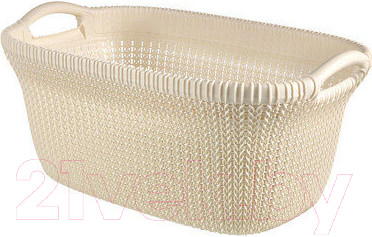 Изображение товара Корзина Curver Knit Laundry 03677-X64-00 / 228393 (белый)