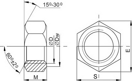 Изображение товара Гайка Монтаж М10 DIN934 прочность 6 / MK185496 (150шт, цинк)