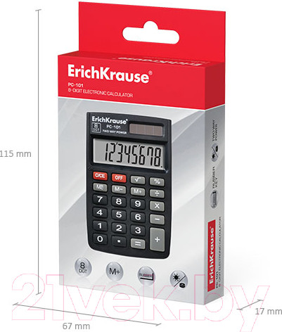 Изображение товара Калькулятор Erich Krause PC-101 / ЕК40101