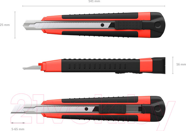 Изображение товара Нож канцелярский Erich Krause Arrow / 19153