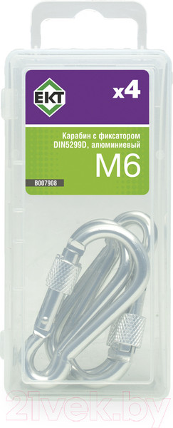 Изображение товара Карабин пожарный ЕКТ B007908 (4шт)
