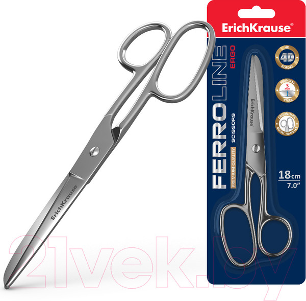 Изображение товара Ножницы канцелярские Erich Krause Ferro / 14852