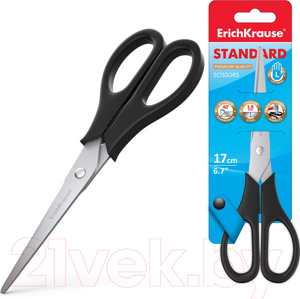 Изображение товара Ножницы канцелярские Erich Krause Standard / 30778