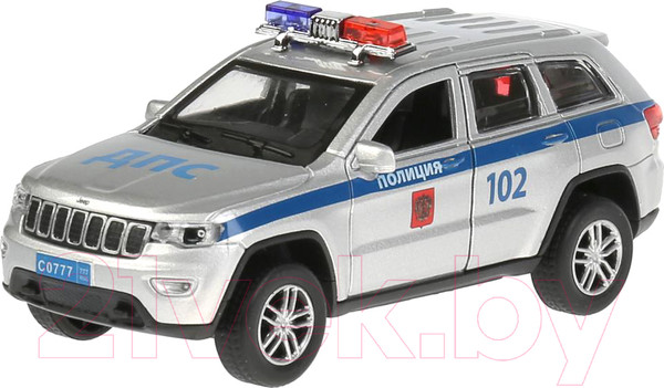 Изображение товара Автомобиль игрушечный Технопарк Geep Grand Cherokee Полиция / CHEROKEE-12SLPOL-SL