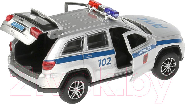 Изображение товара Автомобиль игрушечный Технопарк Geep Grand Cherokee Полиция / CHEROKEE-12SLPOL-SL