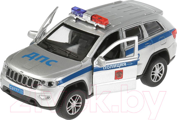 Изображение товара Автомобиль игрушечный Технопарк Geep Grand Cherokee Полиция / CHEROKEE-12SLPOL-SL