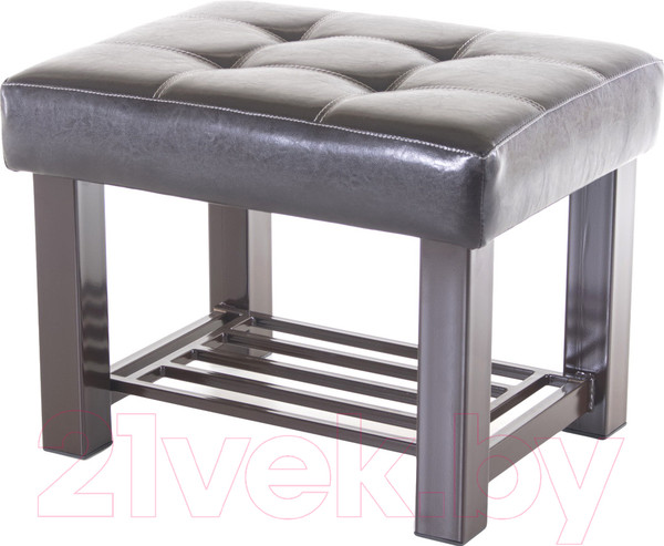 Изображение товара Банкетка AMC Lux 4 кожзам с полкой / 4.1Б60222 (коричневый/коричневый/коричневый)