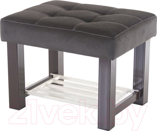 Изображение товара Банкетка AMC Lux 4 ткань с полкой / 4.2Б60223 (коричневый/коричневый/бежевый)