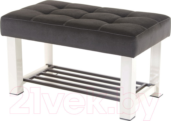 Изображение товара Банкетка AMC Lux 4 ткань с полкой / 4.2Б80322 (бежевый/коричневый/коричневый)