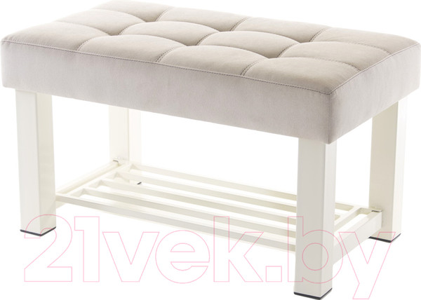 Изображение товара Банкетка AMC Lux 4 ткань с полкой / 4.2Б80333 (бежевый/бежевый/бежевый)