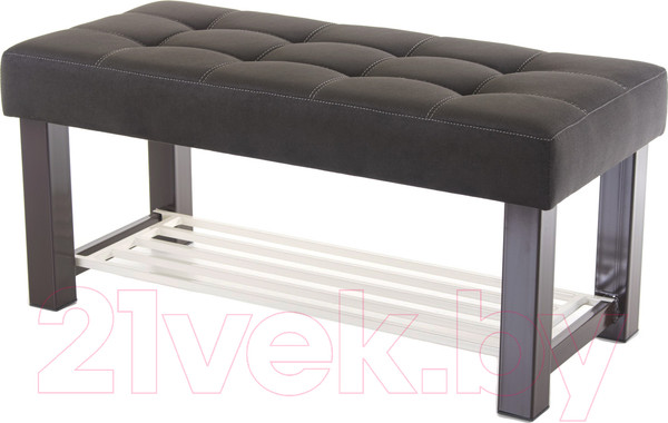 Изображение товара Банкетка AMC Lux 4 ткань с полкой / 4.2Б100223 (коричневый/коричневый/бежевый)