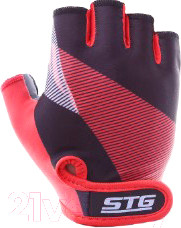 Изображение товара Велоперчатки STG Х87912 (S, черный/красный)