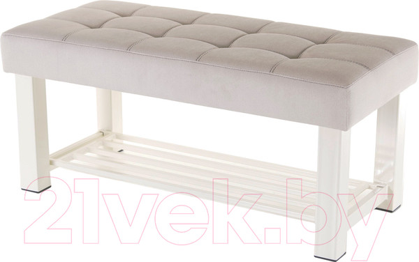 Изображение товара Банкетка AMC Lux 4 ткань с полкой / 4.2Б100333 (бежевый/бежевый/бежевый)