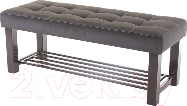 Изображение товара Банкетка AMC Lux 4 ткань с полкой / 4.2Б120222 (коричневый/коричневый/коричневый)