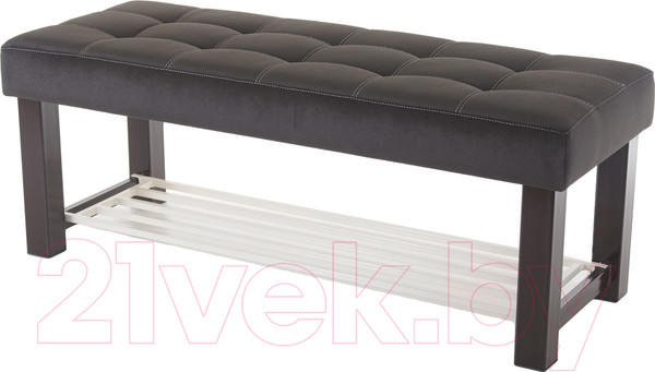 Изображение товара Банкетка AMC Lux 4 ткань с полкой / 4.2Б120223 (коричневый/коричневый/бежевый)