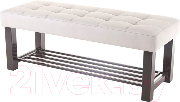 Изображение товара Банкетка AMC Lux 4 ткань с полкой / 4.2Б120232 (коричневый/бежевый/коричневый)