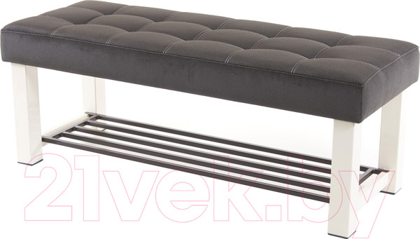 Изображение товара Банкетка AMC Lux 4 ткань с полкой / 4.2Б120322 (бежевый/коричневый/коричневый)