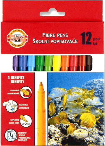Изображение товара Фломастеры Koh-i-Noor 771002AB05KS (12шт)