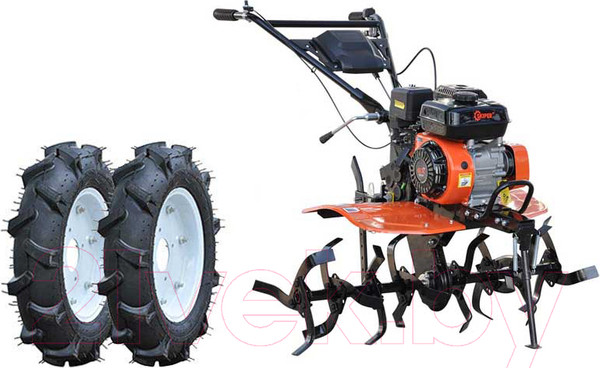 Изображение товара Мотокультиватор бензиновый Skiper SP-700 + колеса 4x10 (комплект)