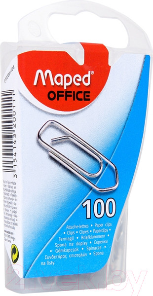 Изображение товара Скрепки Maped 25мм / 320011 (100шт, серебристый)