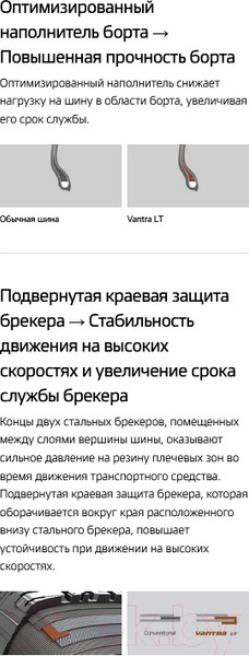 Изображение товара Летняя легкогрузовая шина Hankook Vantra LT RA18 195/80R15C 107/105R
