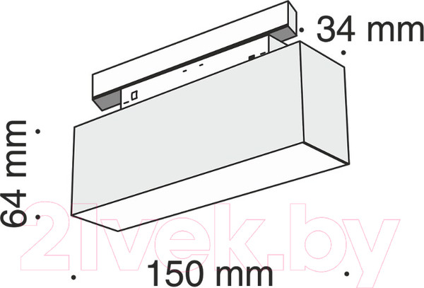Изображение товара Трековый светильник Maytoni Track TR012-2-7W4K-B