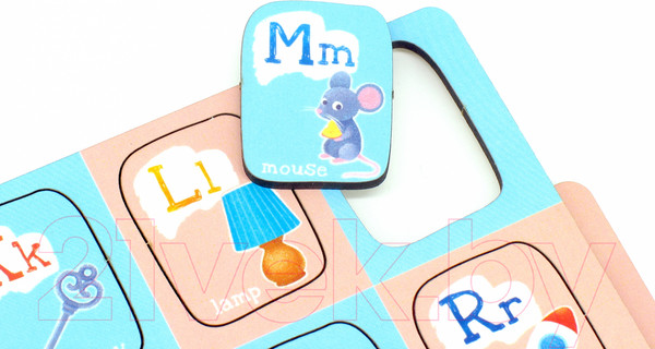 Изображение товара Развивающая игрушка Paremo Вкладыши. Алфавит английский с картинками / PE720-171