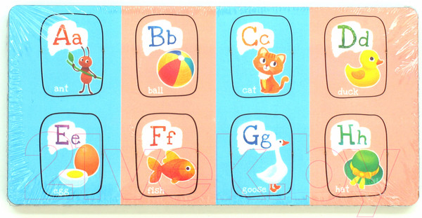 Изображение товара Развивающая игрушка Paremo Вкладыши. Алфавит английский с картинками / PE720-171