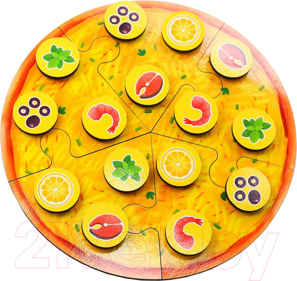 Изображение товара Развивающая игрушка Paremo Собери пиццу сморепродуктами / PE720-59