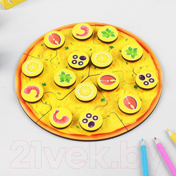 Изображение товара Развивающая игрушка Paremo Собери пиццу сморепродуктами / PE720-59