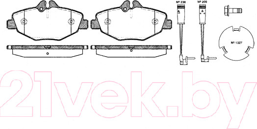 Изображение товара Тормозные колодки Stellox 1001002SX