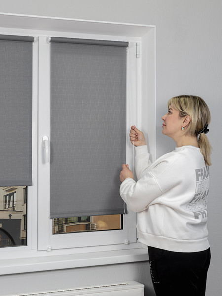 Изображение товара Рулонная штора Lm Decor Лайт LM 30-11C 110x160 (темно-серый)