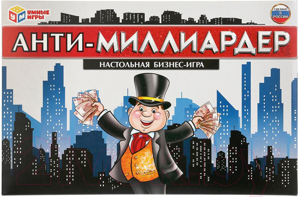 Изображение товара Настольная игра Умные игры Анти-миллиардер / 4690590192603