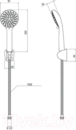 Изображение товара Душевой гарнитур Deante Avis NGV N41K