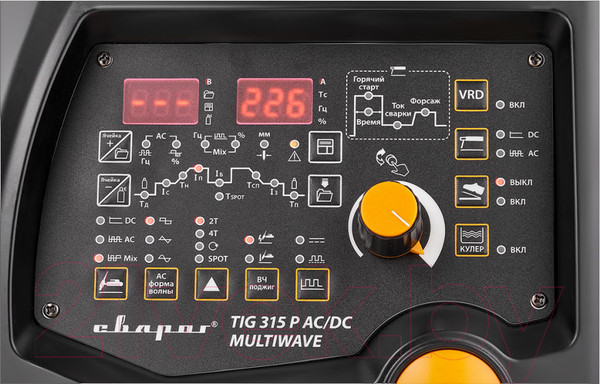 Изображение товара Инвертор сварочный Сварог Pro TIG 315 P AC/DC Multiwave E202 (96860)
