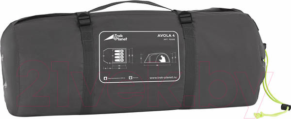 Изображение товара Палатка Trek Planet Avola 4 / 70208 (зеленый)
