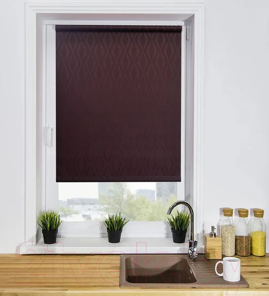 Изображение товара Рулонная штора Lm Decor Инфинити LM41-02C 64x215 (коричневый)