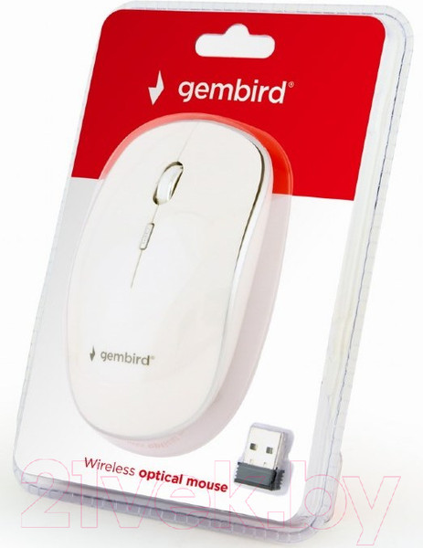 Изображение товара Мышь Gembird MUSW-4B-01-W (белый)