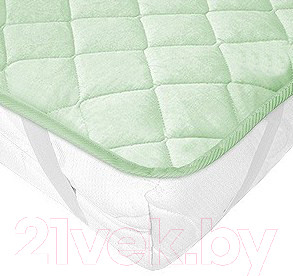 Изображение товара Наматрасник защитный Vegas Protect Cotton S4 90x190 (фисташковый)