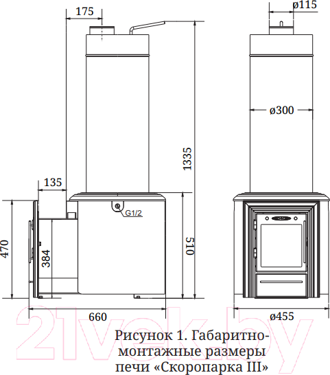 Изображение товара Печь-каменка ТМФ Скоропарка III Inox Люмина Б 35400 (черная бронза)